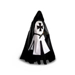 Medieval Knight Costume Templar Cross Design Hooded Cloak Option