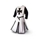 Medieval Knight Costume Templar Cross Design Hooded Cloak Option