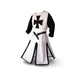 Medieval Knight Costume Templar Cross Tunic Hooded Cloak Option