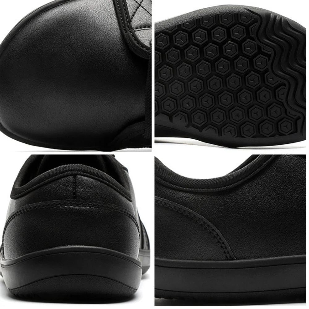 Men's Barefoot Shoes Recycled Faux Leather Flexible Sole
