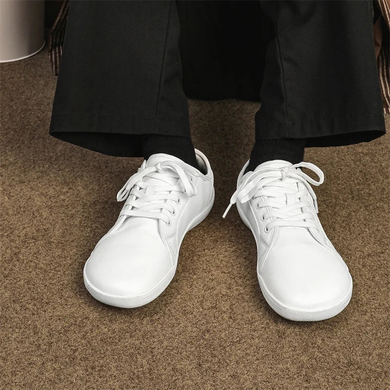 Men's Barefoot Shoes Recycled Faux Leather Flexible Sole