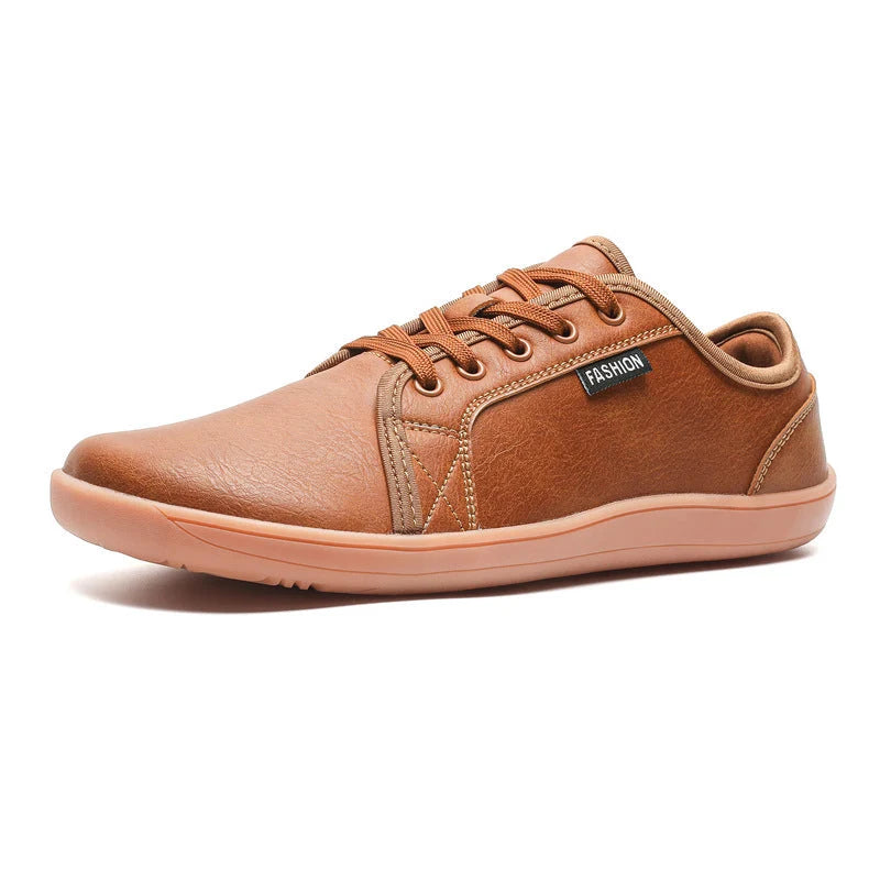 Men's Barefoot Shoes Recycled Faux Leather Flexible Sole