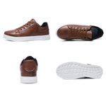 Men's Barefoot Shoes Zero-Drop Faux Leather Roomy Toe Box