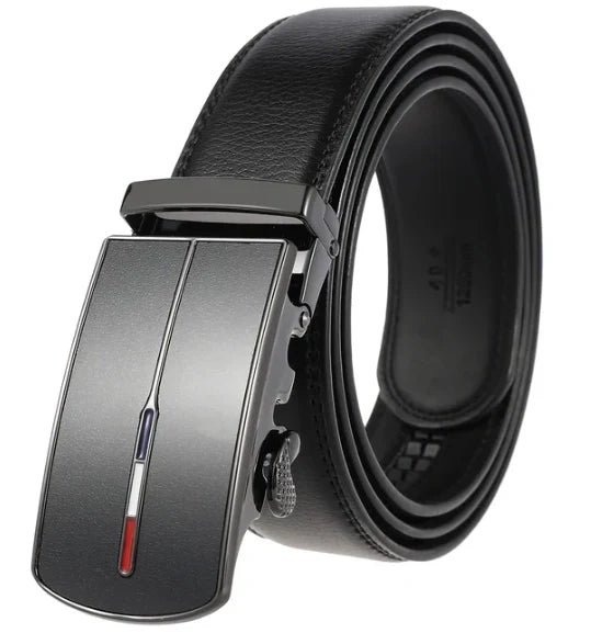 Men’s Belt Cowhide Leather Automatic Buckle