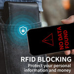 Men’s Bifold Wallet Genuine Leather RFID-Blocking 13 Card Slots