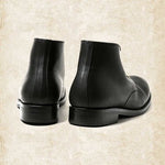Men's Boots Leather Retro Lace-Up Non-Slip Sole