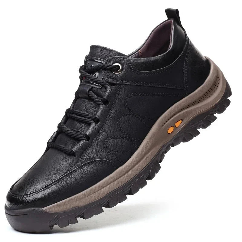 Men’s Casual Shoes Genuine Leather Water-Resistant Lightweight