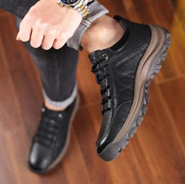 Men’s Casual Shoes Genuine Leather Water-Resistant Lightweight