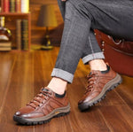 Men’s Casual Shoes Genuine Leather Water-Resistant Lightweight