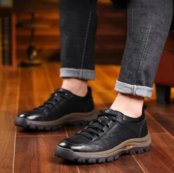 Men’s Casual Shoes Genuine Leather Water-Resistant Lightweight