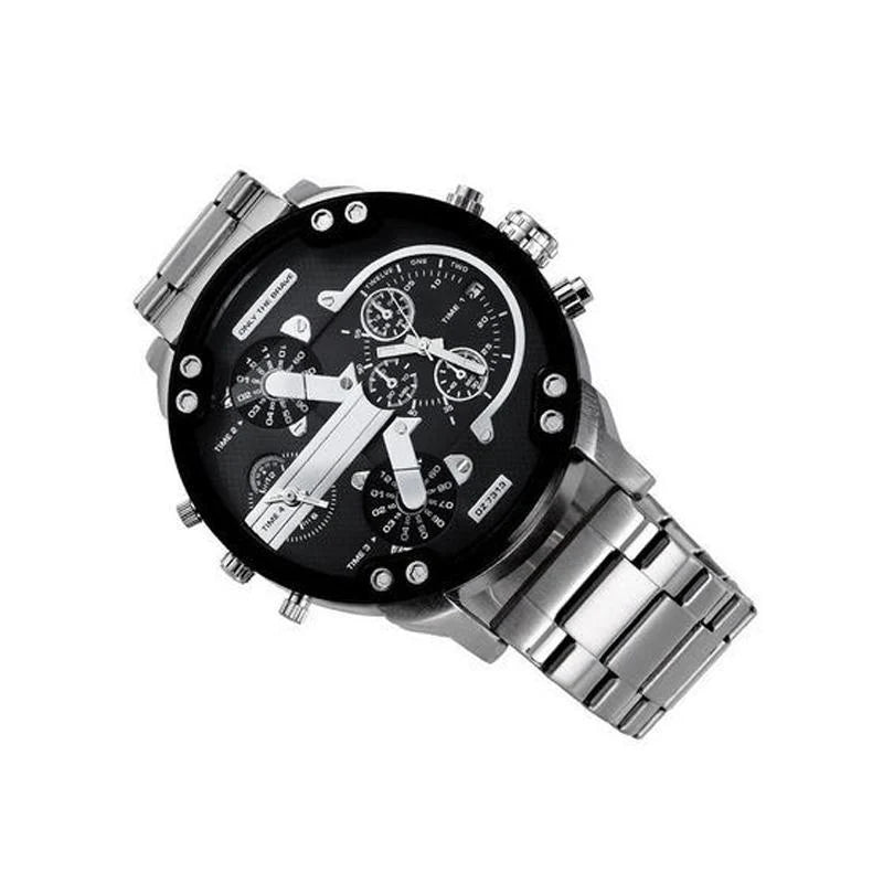 Men's Chronograph Watch Stainless Steel Quartz Movement Water-Resistant