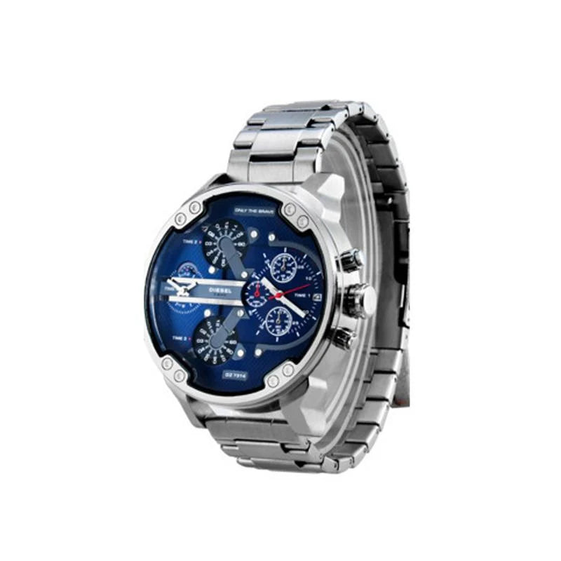 Men's Chronograph Watch Stainless Steel Quartz Movement Water-Resistant