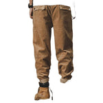 Men’s Corduroy Pants Fine-Wale Relaxed Fit Elastic Waistband