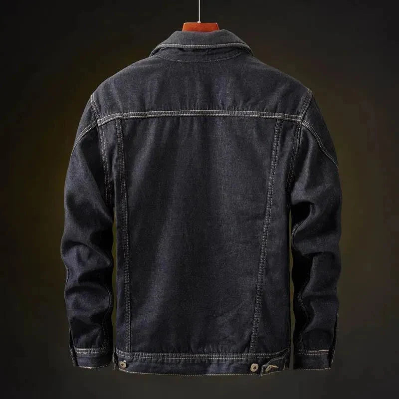 Men’s Denim Jacket Fleece-Lined Heavyweight Cotton Lining