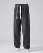 Men’s Denim Pants Loose Fit Cotton Drawstring Waist