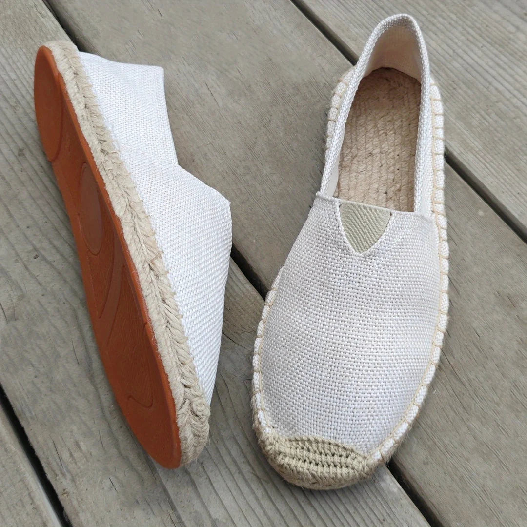Men’s Espadrilles Breathable Fabric Lightweight Woven Sole