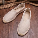 Men’s Espadrilles Breathable Fabric Lightweight Woven Sole