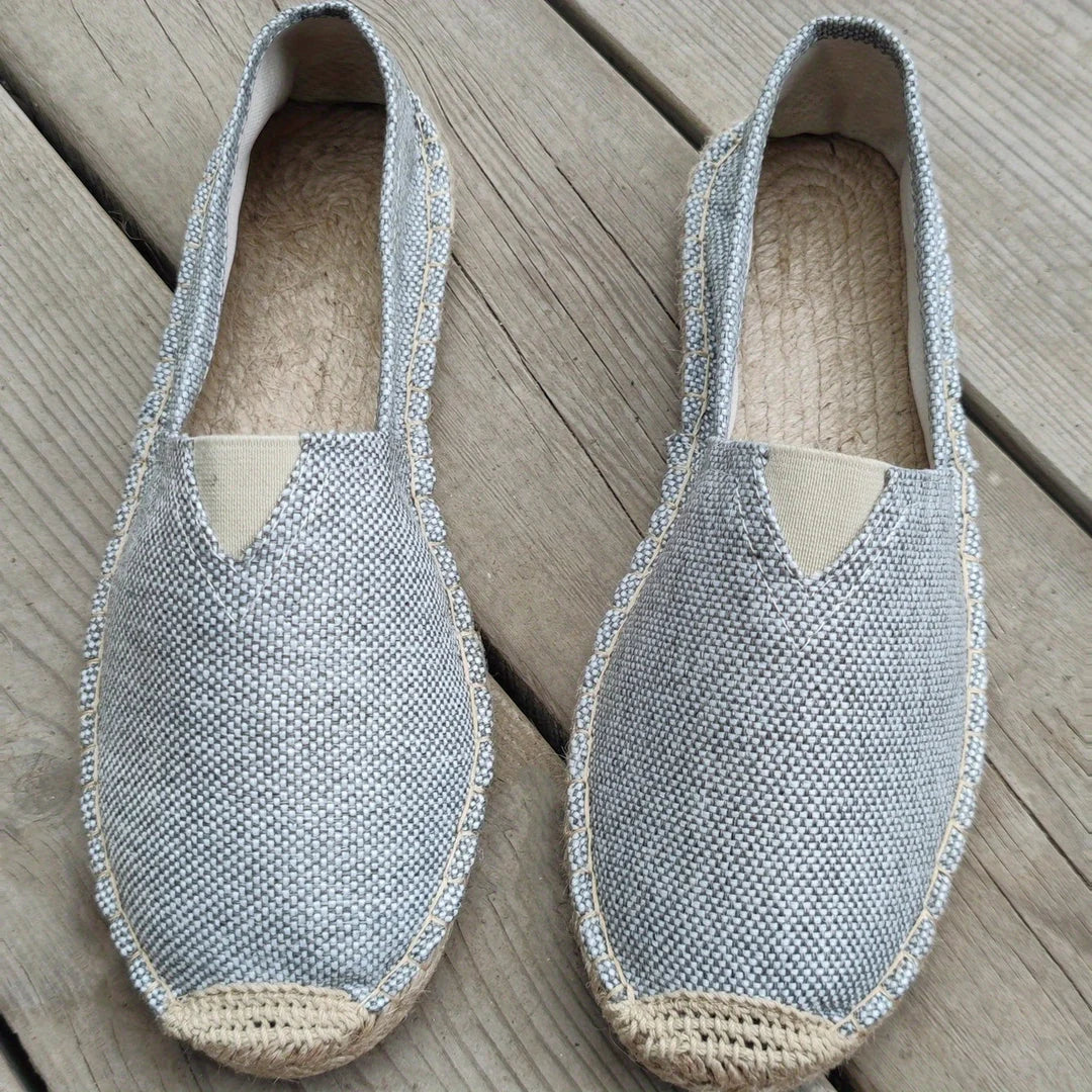 Men’s Espadrilles Breathable Fabric Lightweight Woven Sole
