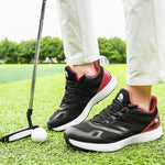 Men's Golf Shoes Water-Resistant Lightweight Copper-Plated Spikes