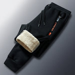 Men’s Joggers Teddy Fleece Lined Wind-Resistant Zipper Pockets