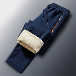 Men’s Joggers Teddy Fleece Lined Wind-Resistant Zipper Pockets
