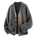 Men’s Knit Cardigan V-Neck Button Front Relaxed Fit Cozy Warmth