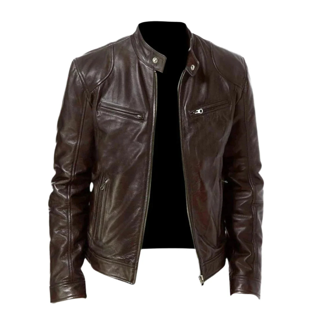 Men’s Leather Jacket Genuine Leather Comfortable Fit