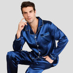 Men’s Pajama Set Two-Piece Soft Feel Adjustable Drawstring Waist