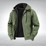 Men’s Parka Hooded Lined Zip-Up Jacket