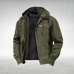 Men’s Parka Hooded Lined Zip-Up Jacket