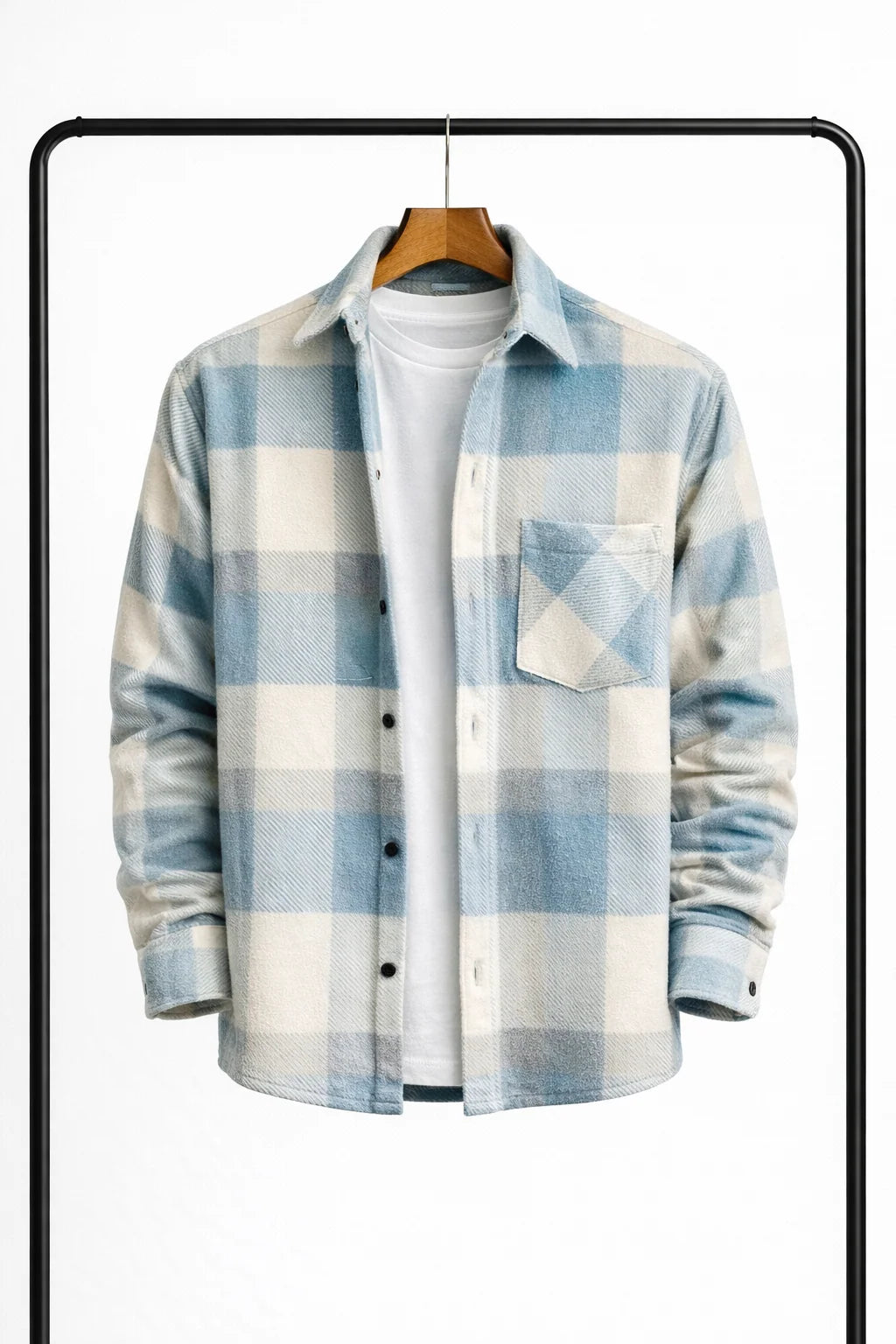 Men's Plaid Overshirt Heavyweight Relaxed Fit