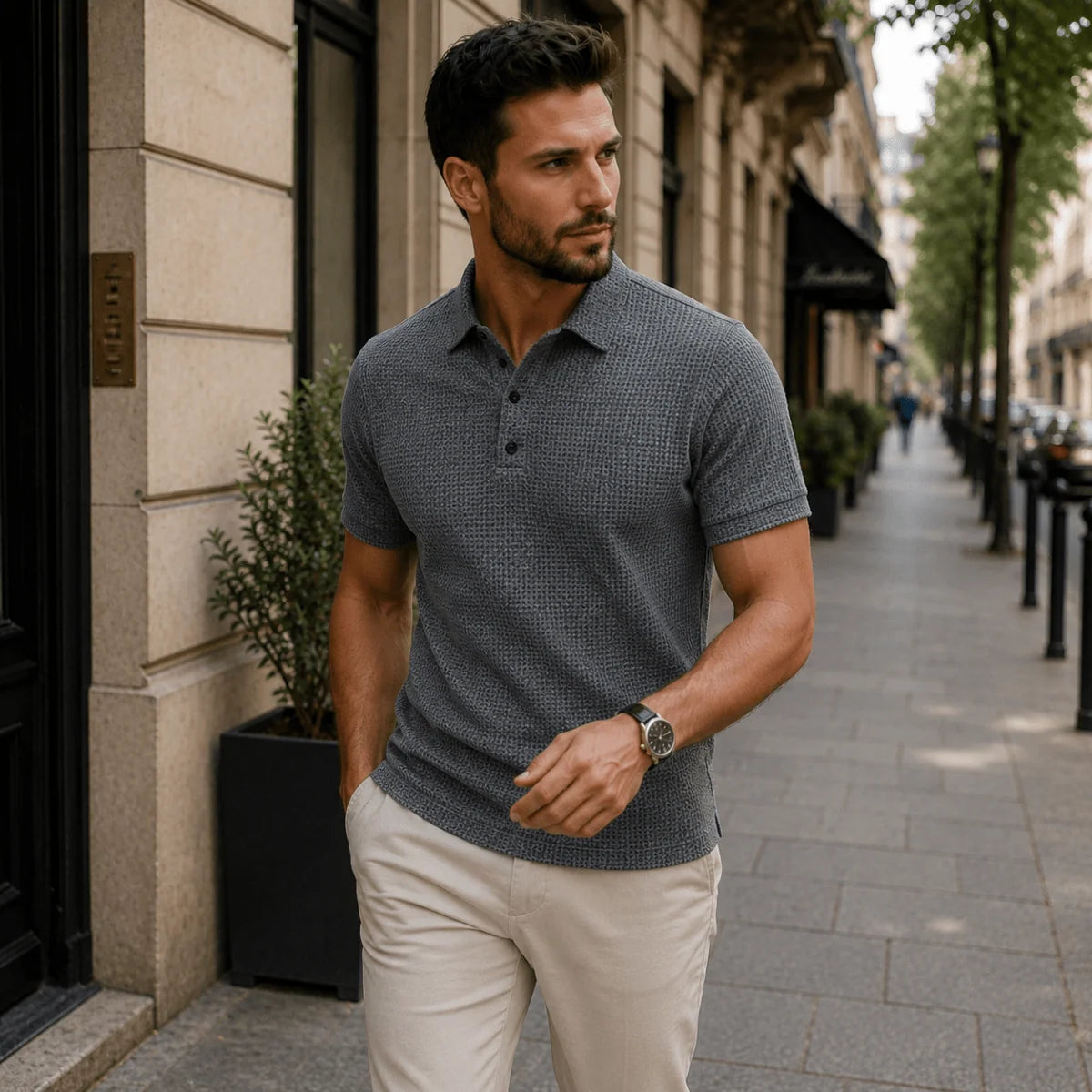 Men’s Polo Shirt Lightweight Short Sleeve Classic Collar