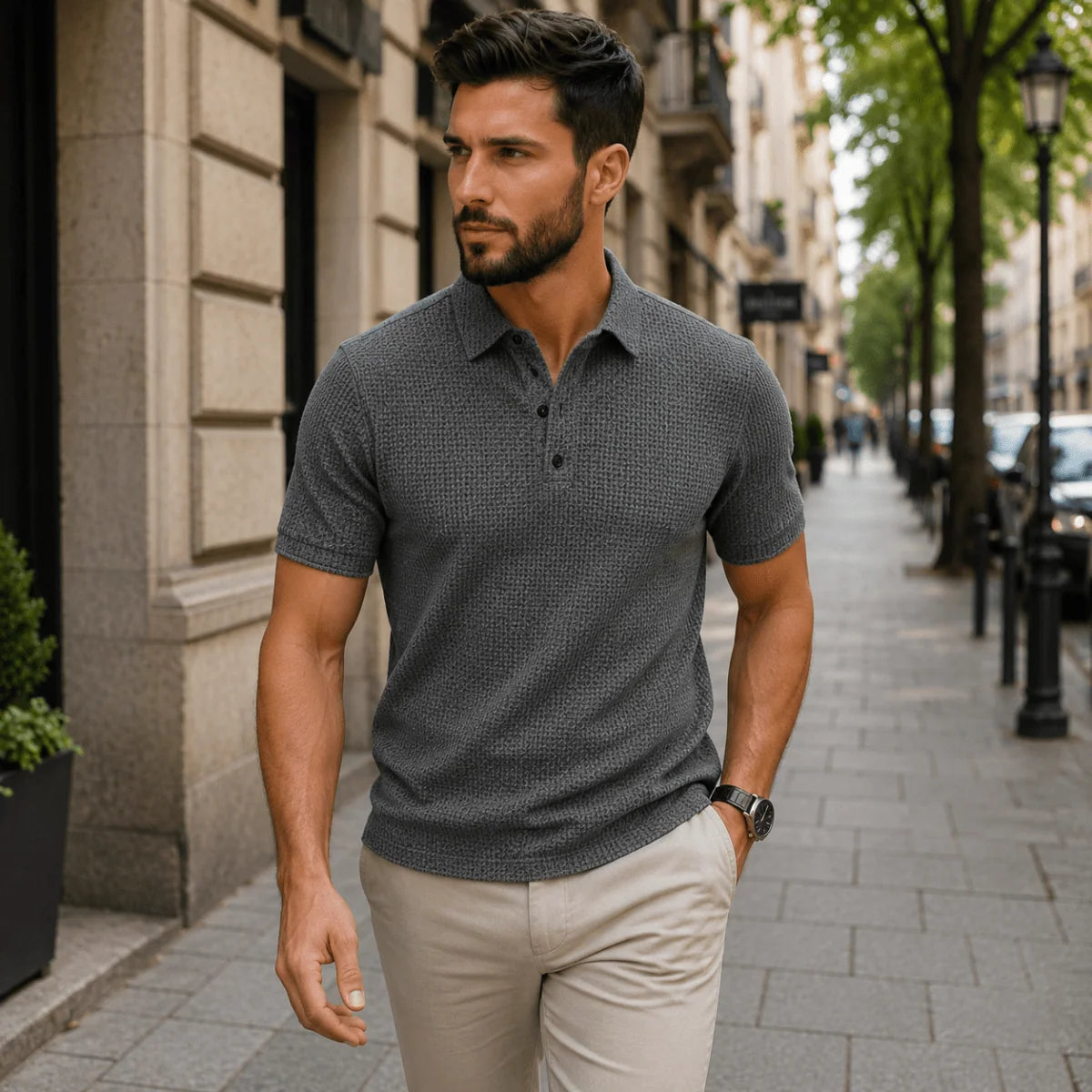 Men’s Polo Shirt Lightweight Short Sleeve Classic Collar
