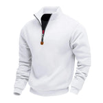 Men’s Quarter-Zip Pullover Insulated Lining Stand Collar