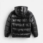 Men’s Quilted Jacket Hooded Padded Wind-Resistant Outerwear
