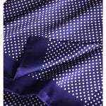 Men’s Scarf 100% Mulberry Silk Double-Layer Polka Dot Pattern