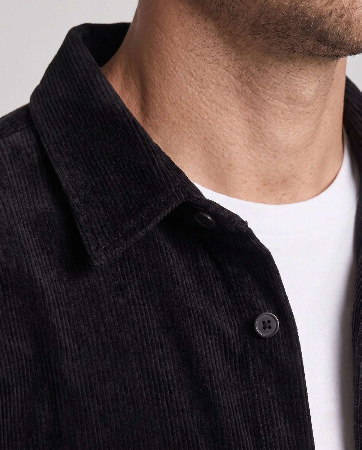 Men’s Shirt Jacket Relaxed Fit Practical Pockets Machine Washable