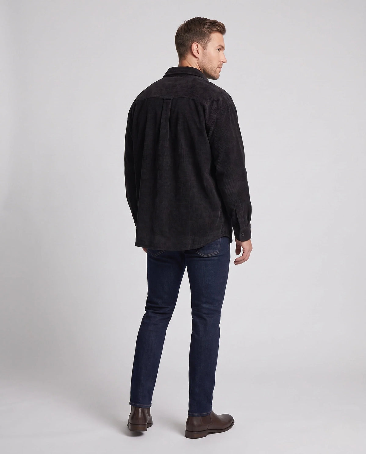 Men’s Shirt Jacket Relaxed Fit Practical Pockets Machine Washable