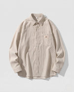 Men’s Shirt Jacket Relaxed Fit Practical Pockets Machine Washable