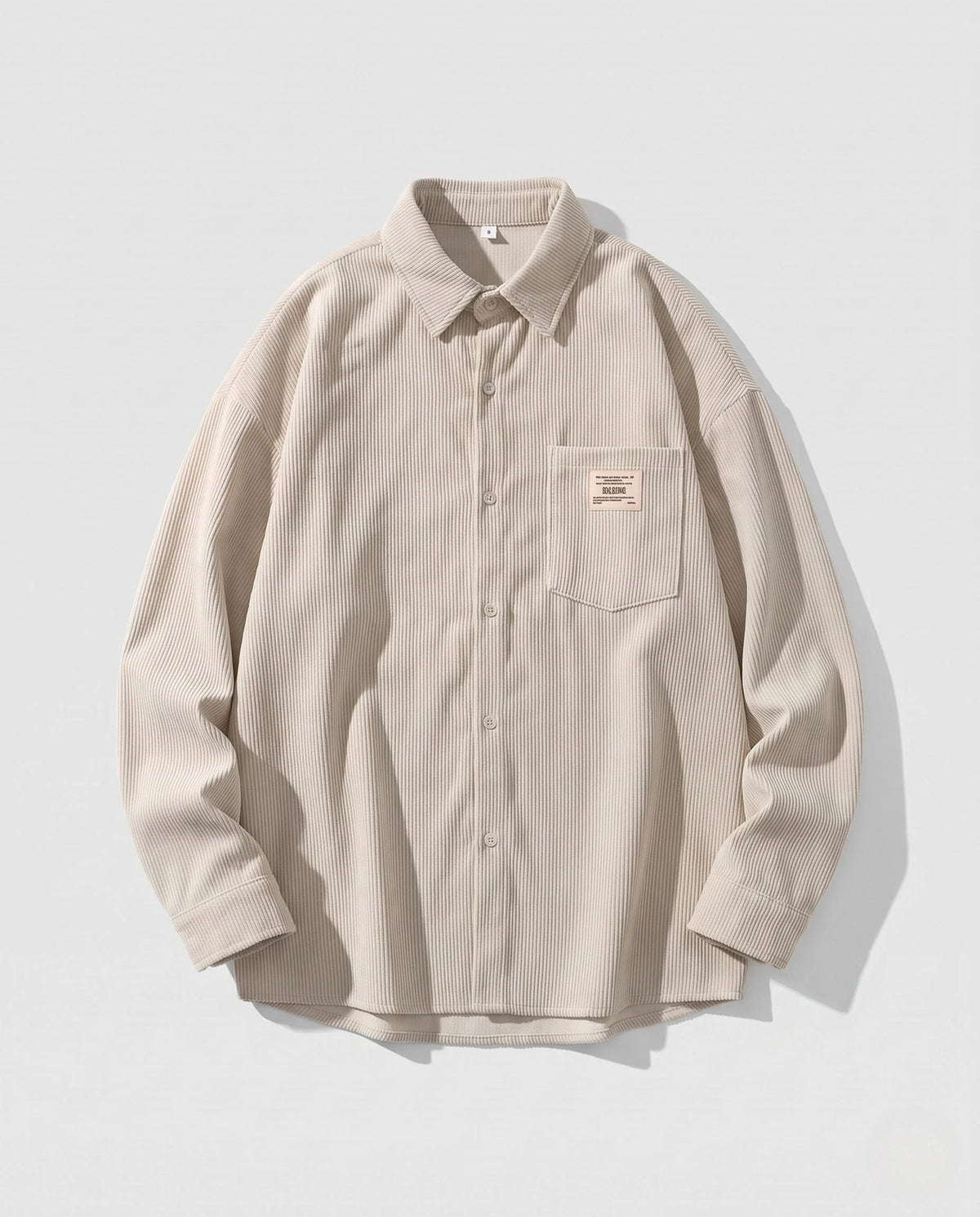 Men’s Shirt Jacket Relaxed Fit Practical Pockets Machine Washable