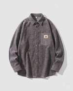 Men’s Shirt Jacket Relaxed Fit Practical Pockets Machine Washable