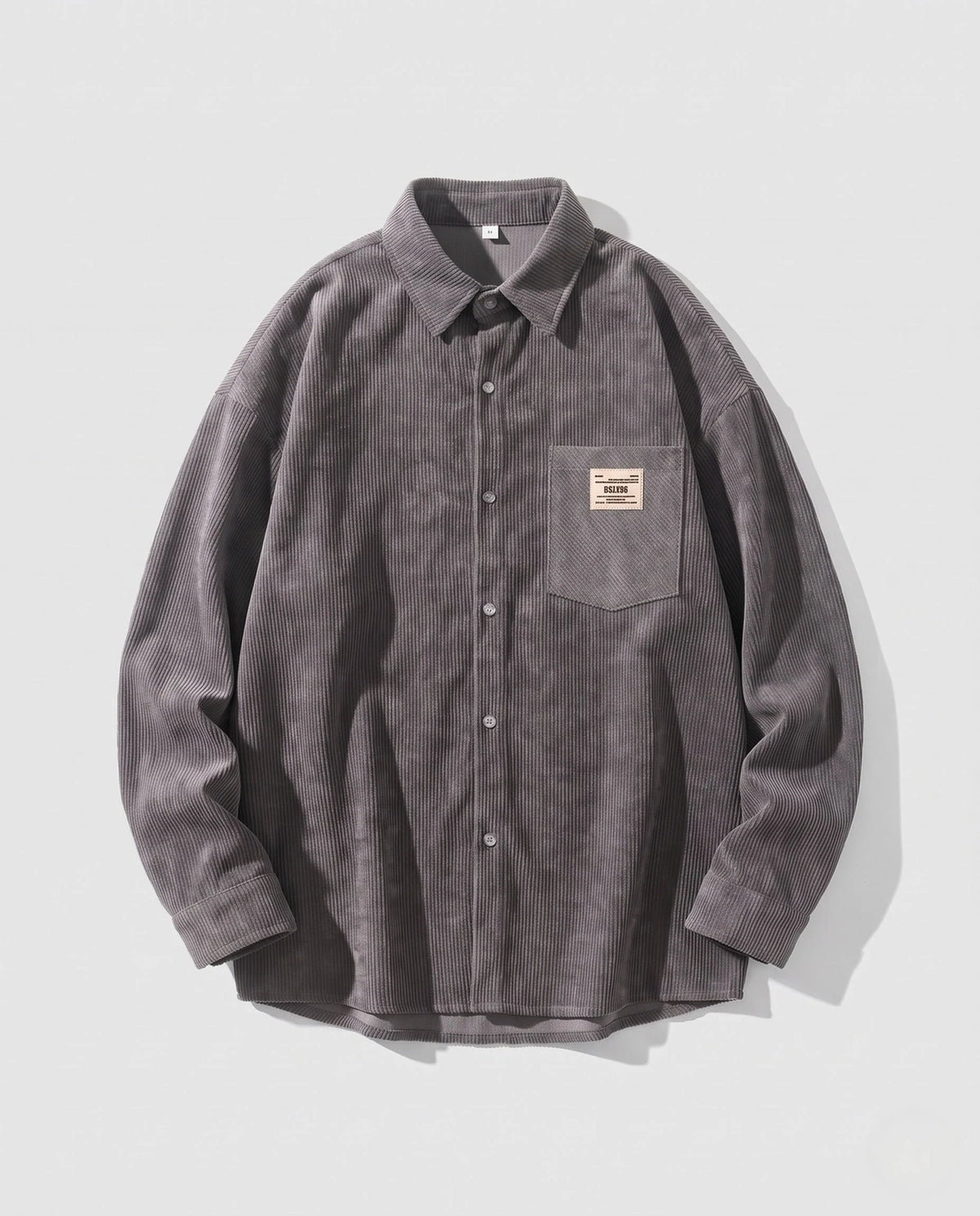 Men’s Shirt Jacket Relaxed Fit Practical Pockets Machine Washable
