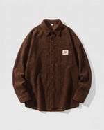 Men’s Shirt Jacket Relaxed Fit Practical Pockets Machine Washable