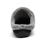 Men’s Slippers Plush Lining Non-Slip Rubber Sole