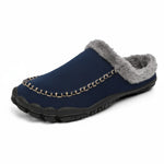 Men’s Slippers Plush Lining Non-Slip Rubber Sole