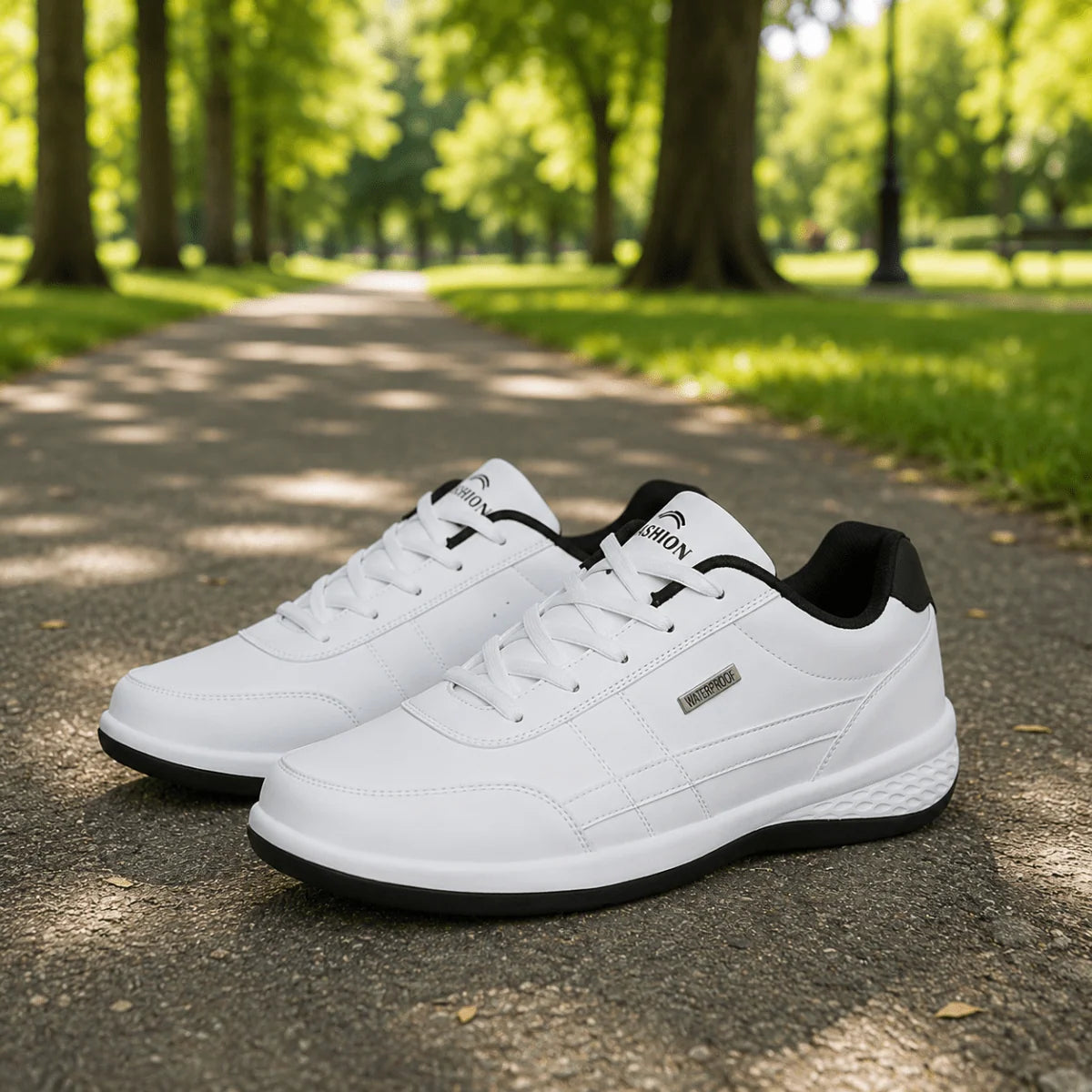 Men’s Sneakers Leather Upper Orthopedic Supportive Fit