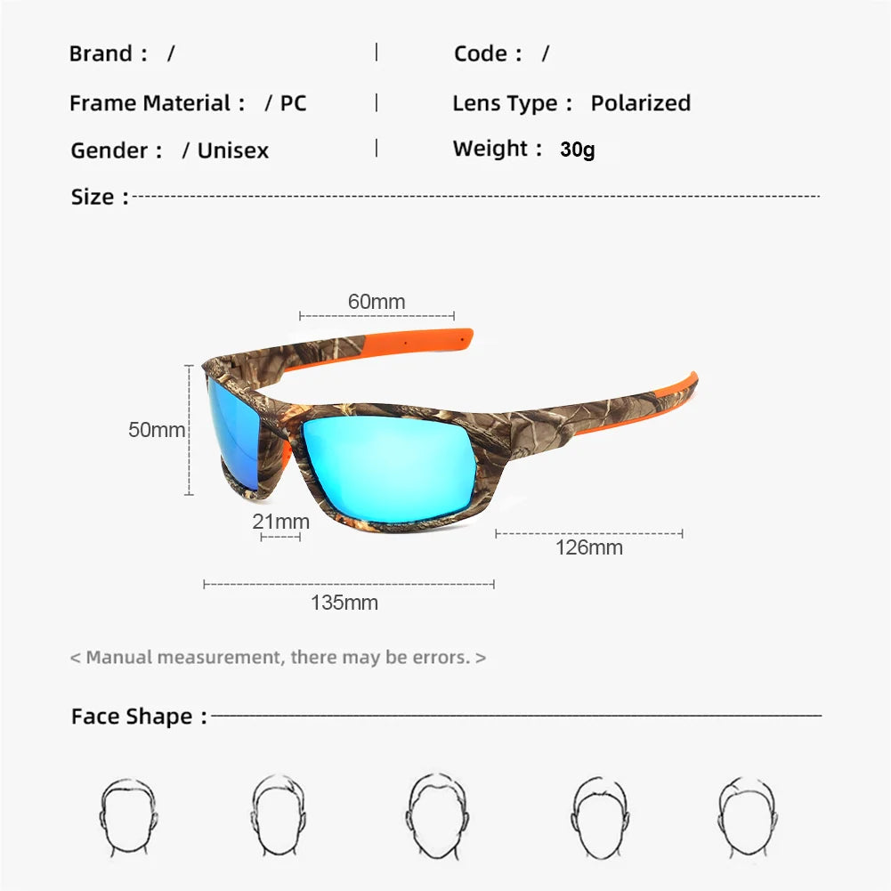 Men's Sunglasses Polarized UV400 Shatterproof Lenses