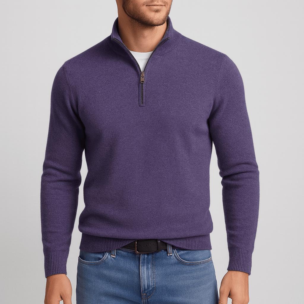 Men’s Sweater Merino Wool Classic V-Neck Regular Fit