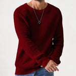 Men's Sweater Waffle Knit Breathable Athletic Fit