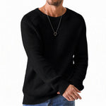 Men's Sweater Waffle Knit Breathable Athletic Fit